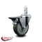 Service Caster 4'' Gray Polyurethane Wheel Swivel 3/4'' Square Stem Caster with Brake SCC-SQ20S414-PPUB-GRY-PLB-34 - alternate 2